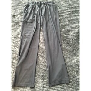 Cherokee Men Stretch Scrubs 5 Pocket Pant, W/zip Cuffs-Size: XL Pewter Gray